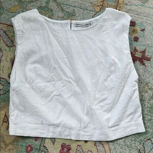 Abercrombie & Fitch White Crop Top